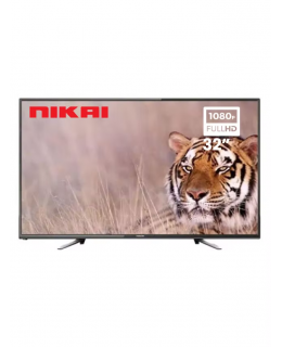 تلفزيون LED مقاس 32 بوصة، تلفزيون LED رفيع مع جهاز تحكم عن بعد | منفذ HDMI ومنفذ USB ووضع AV ومقبس سماعة الرأس ومدخل صوت للكمبيوتر ومنفذ VGA | تقنية توفير الطاقة وصوت ديناميكي | طراز NTV3272LED9/6 NTV3272LED1/NTV3272LED6/NTV3272LED9 أسود